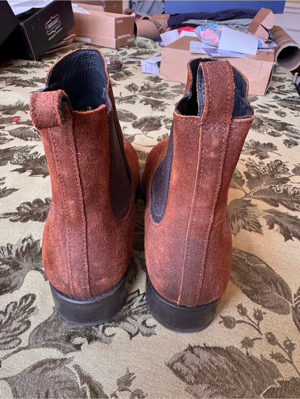 Thursday Boot Company Duchess Chelsea Boots in Caramel Brown